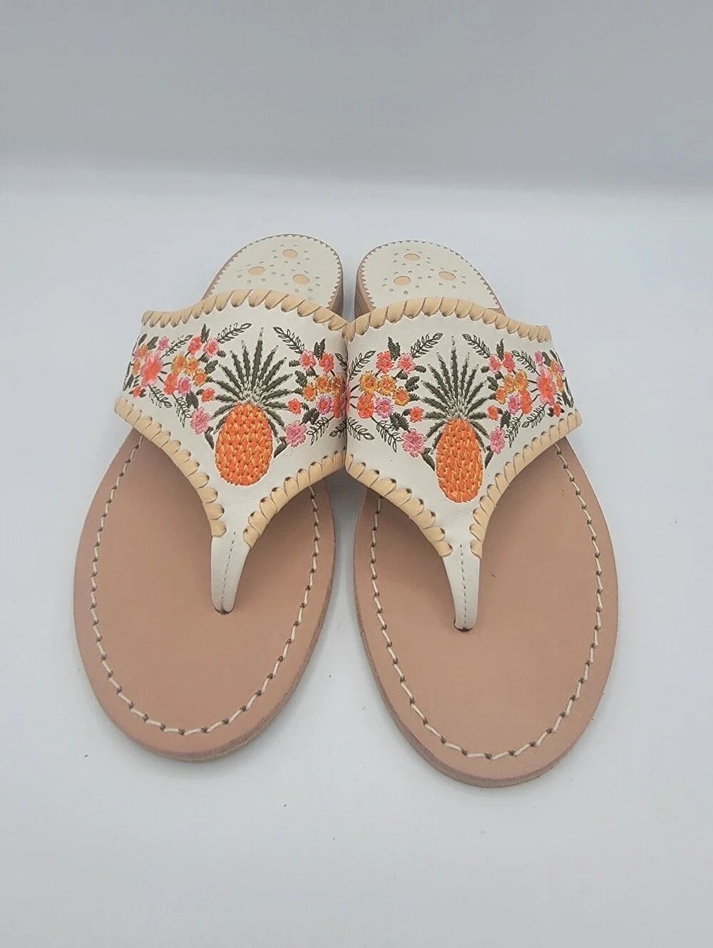 Jack Rogers hand stitched